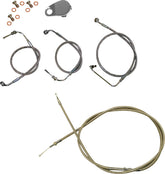 La Choppers Cabl Kt C 13" Abs Sftl18+ Brake & Clutch Lines La Choppers