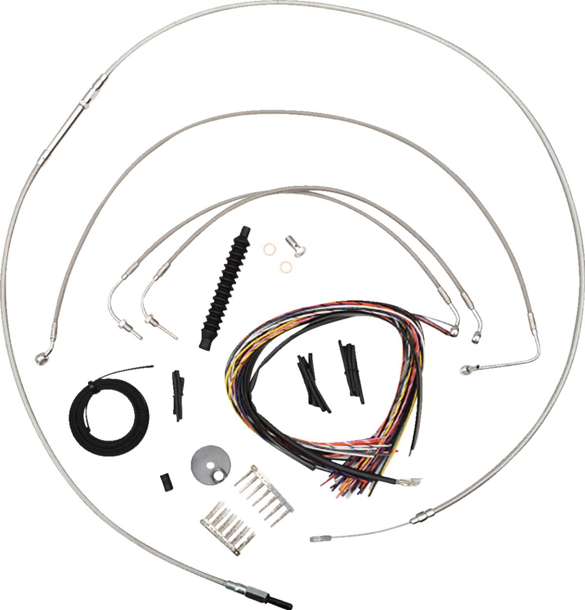 La Choppers Cabl Kt Cc 13"Abs Sftl18+ Brake & Clutch Lines La Choppers