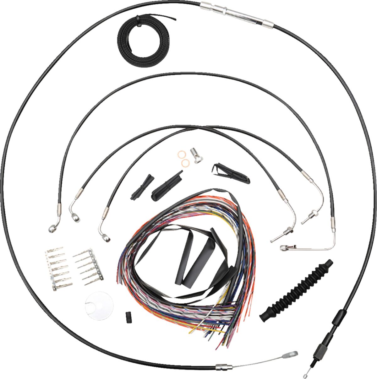 La Choppers Cabl Kt Cb 13"Abs Sftl18+ Brake & Clutch Lines La Choppers