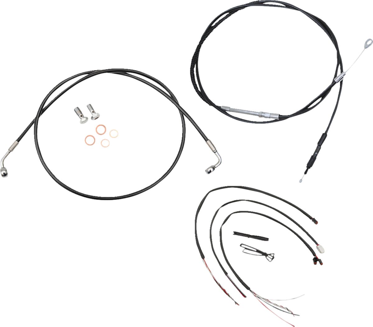 La Choppers Cabl Kt Cb 12 14 Sftl18+ Brake & Clutch Lines La Choppers