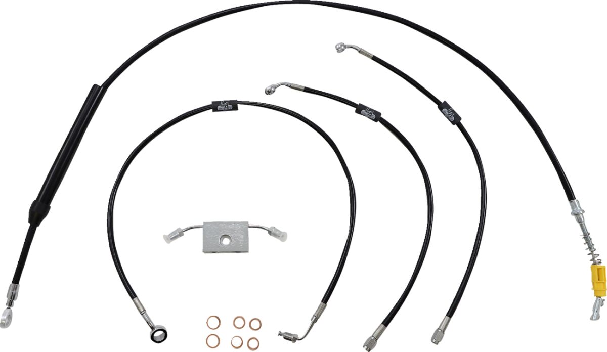La Choppers Cabl Kt B Dd Ab 13"Sft18+ Brake & Clutch Lines La Choppers