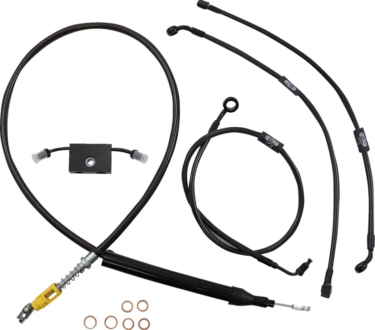 La Choppers Cabl Kt M Dd Ab 13"Sft18+ Brake & Clutch Lines La Choppers