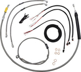 La Choppers Cabl Kt Cs D Ab 13"Sft18+ Brake & Clutch Lines La Choppers