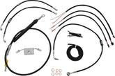 La Choppers Cabl Kt Cb D Ab 13"Sft18+ Brake & Clutch Lines La Choppers