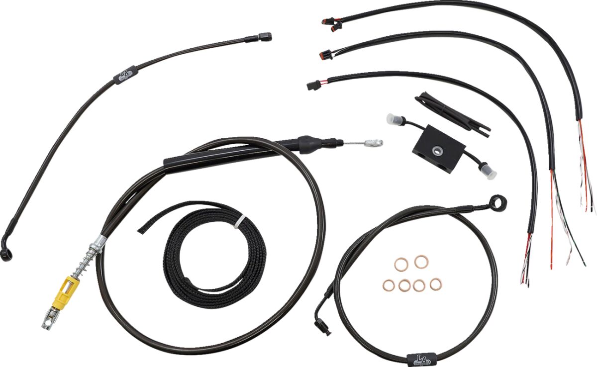 La Choppers Cabl Kt Cm D Ab 16"Sft18+ Brake & Clutch Lines La Choppers
