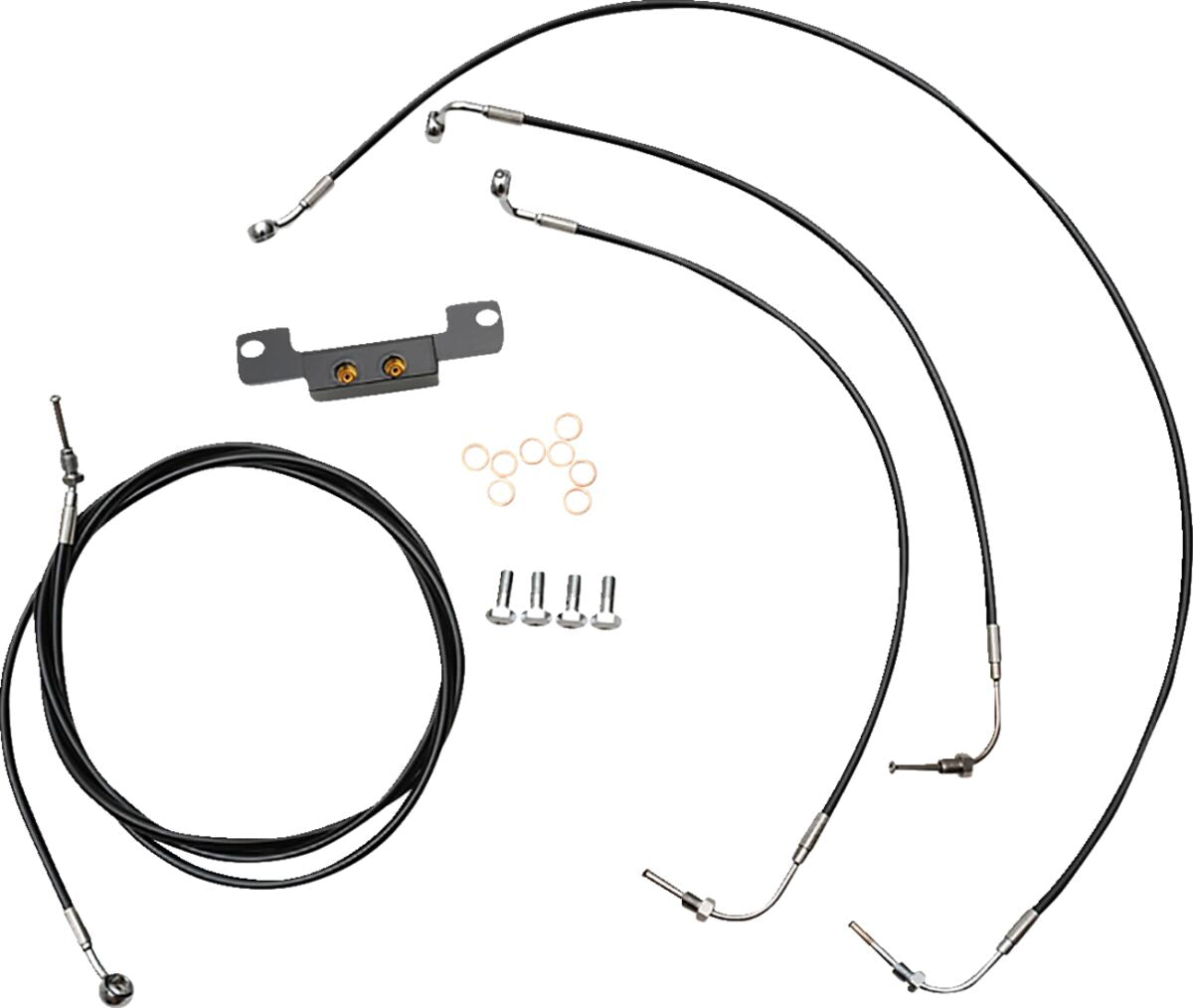 La Choppers Cable Kit B Abs Stk Fl21+ Brake & Clutch Lines La Choppers