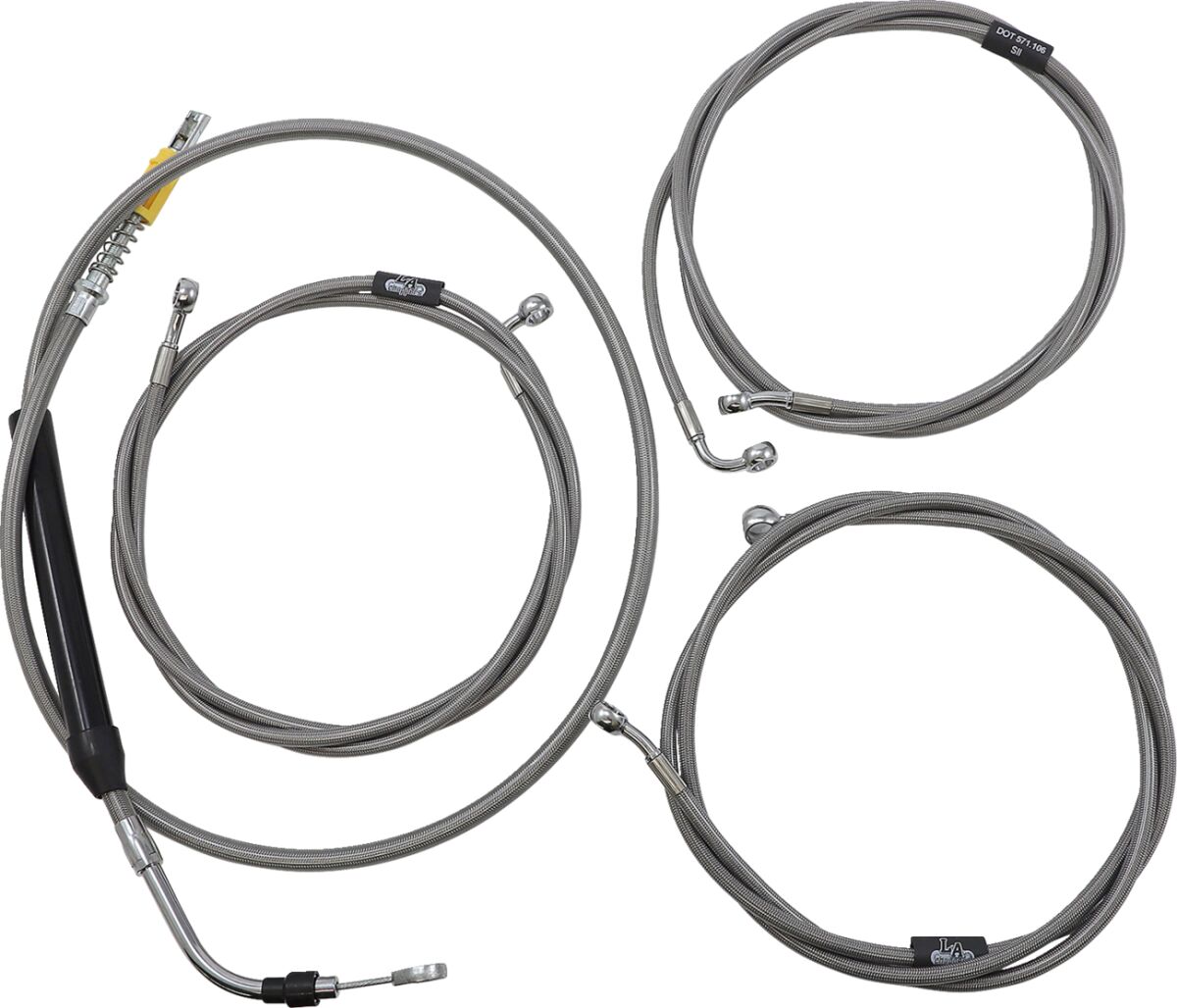 La Choppers Cable Kt C Ab 15 17 Fl21+ Brake & Clutch Lines La Choppers