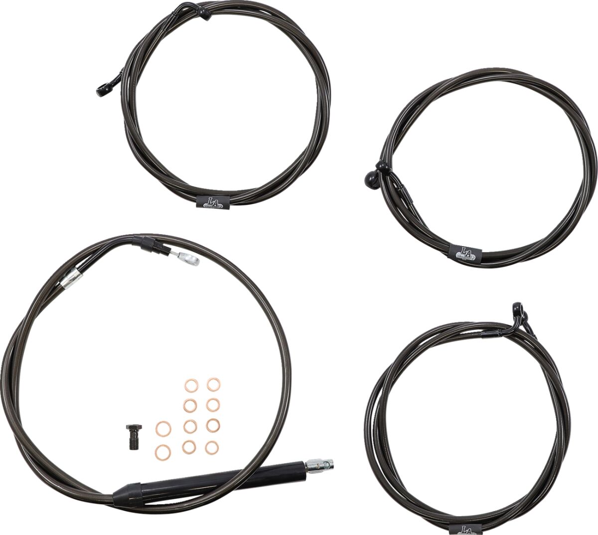 La Choppers Cable Kt M Ab 15 17 Fl21+ Brake & Clutch Lines La Choppers