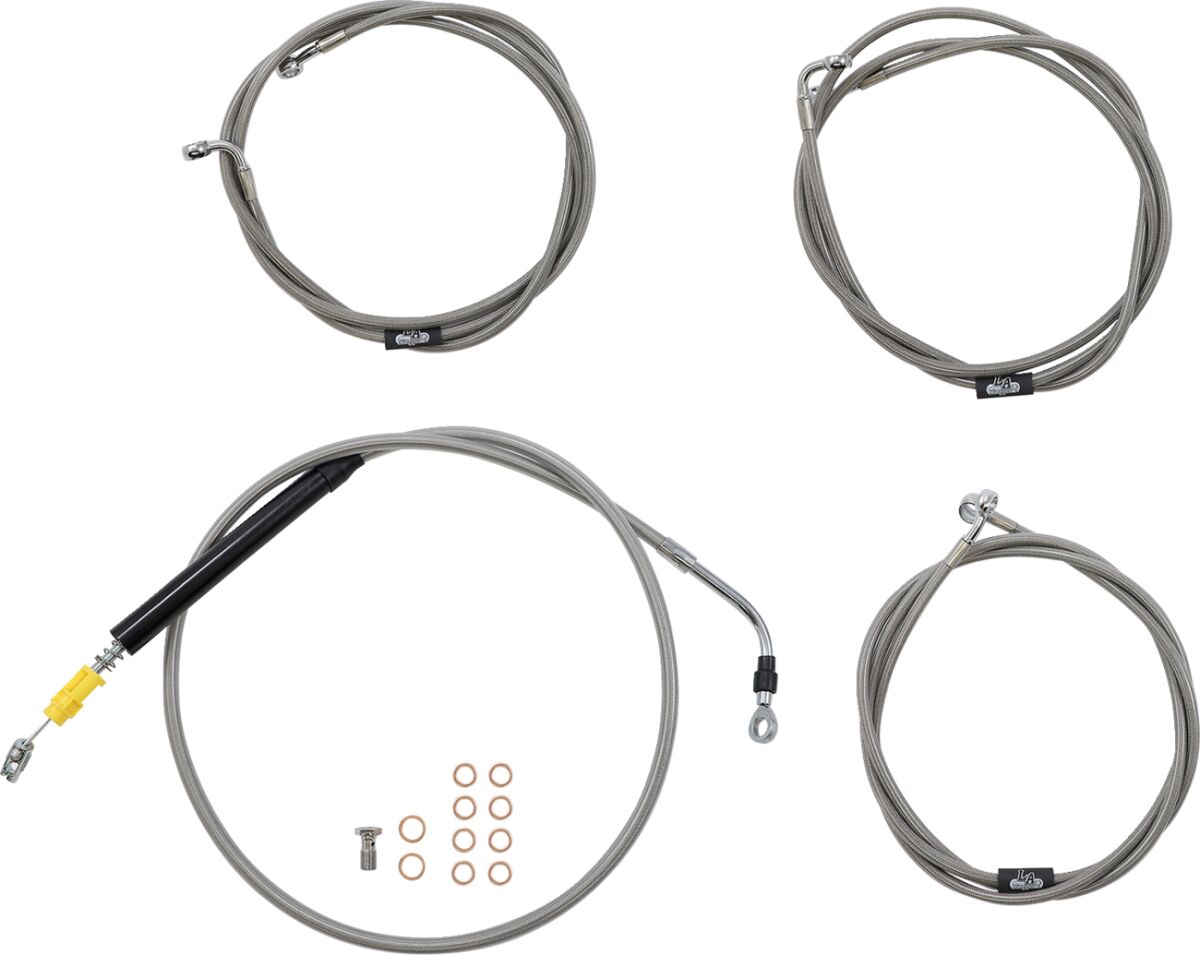 La Choppers Cable Kt C Ab 18 20 Fl21+ Brake & Clutch Lines La Choppers
