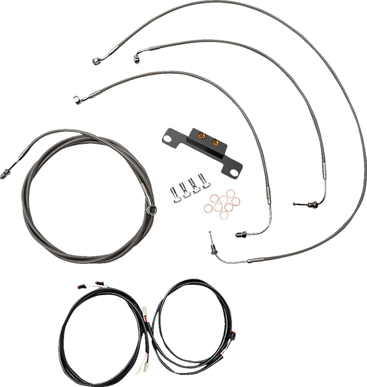La Choppers Cabl Kit Pc Abs Stk Fl21+ Brake & Clutch Lines La Choppers