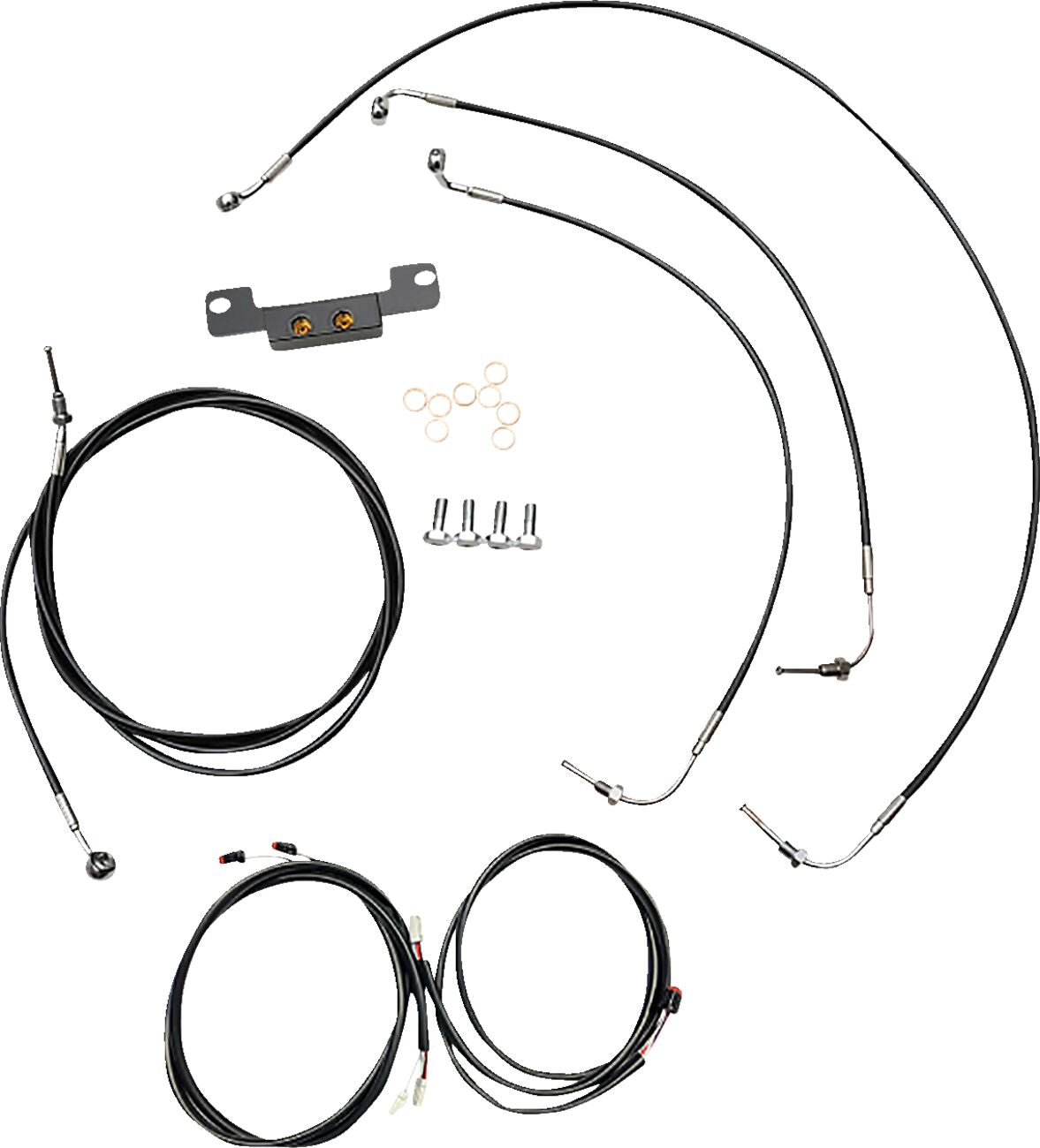 La Choppers Cabl Kit Pb Abs Stk Fl21+ Brake & Clutch Lines La Choppers