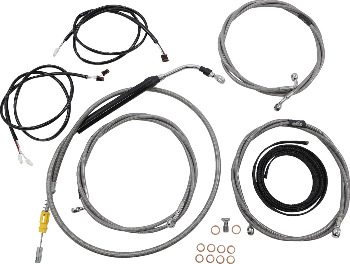 La Choppers Cabl Kt Pc Ab 15 17 Fl21+ Brake & Clutch Lines La Choppers