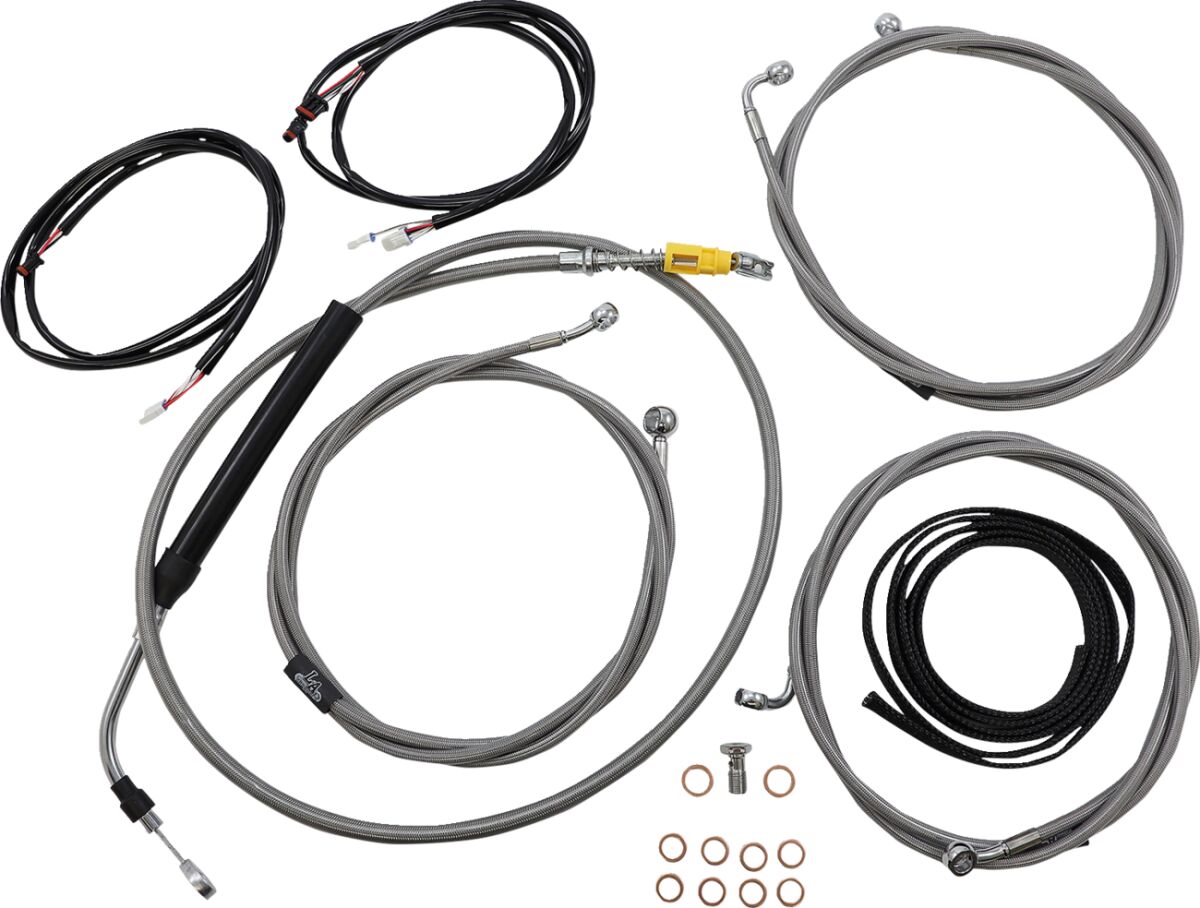 La Choppers Cabl Kt Pc Ab 18 20 Fl21+ Brake & Clutch Lines La Choppers
