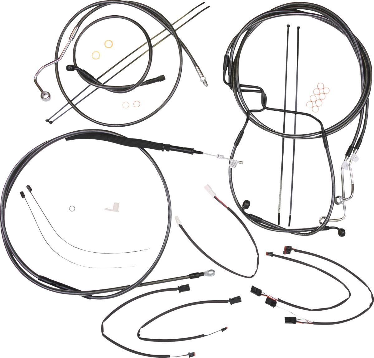 Magnum Shielding Control Cable Kit Bp Brake & Clutch Lines Magnum Shielding
