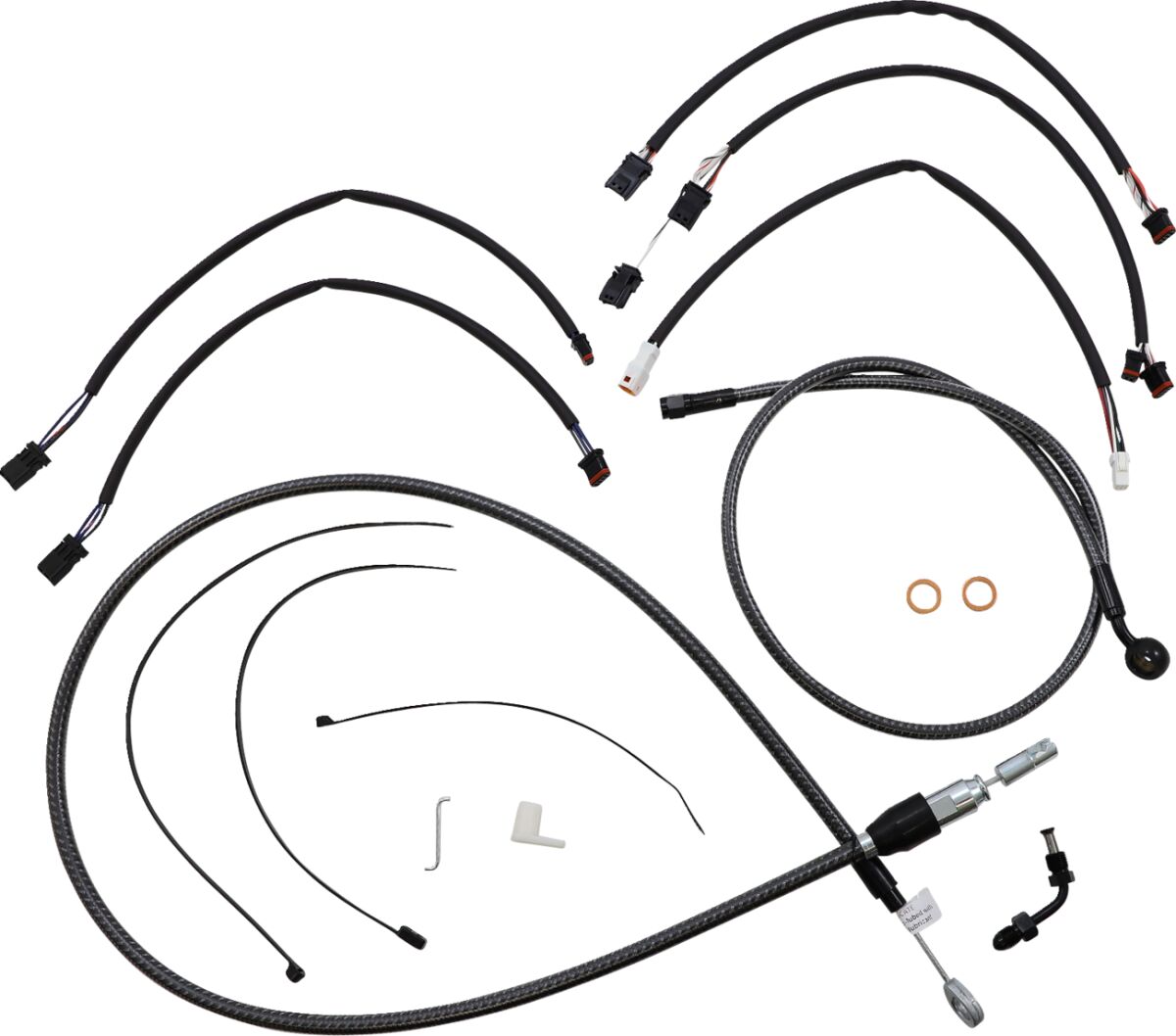 Magnum Shielding Control Cable Kit Kf Brake & Clutch Lines Magnum Shielding