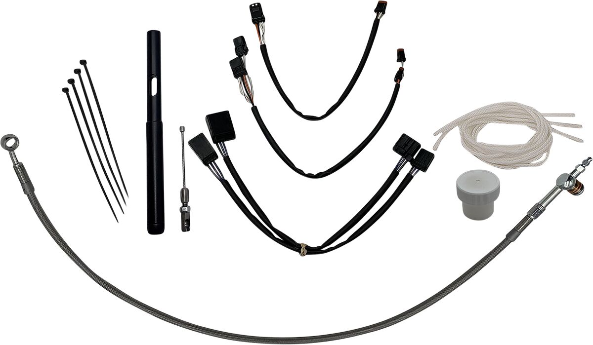 Fat Baggers Inc. Installation Kit 14" Chrome Brake & Clutch Lines Fat Baggers Inc.