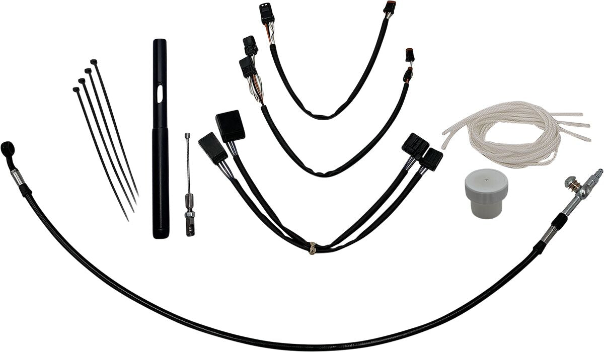 Fat Baggers Inc. Installation Kit 14" Black Brake & Clutch Lines Fat Baggers Inc.