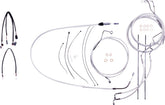 Magnum Shielding Control Cable Kit Sc Brake & Clutch Lines Magnum Shielding