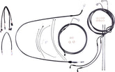 Magnum Shielding Control Cable Kit Kf Brake & Clutch Lines Magnum Shielding
