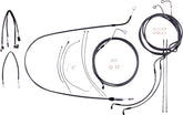 Magnum Shielding Control Cable Kit Kf Brake & Clutch Lines Magnum Shielding