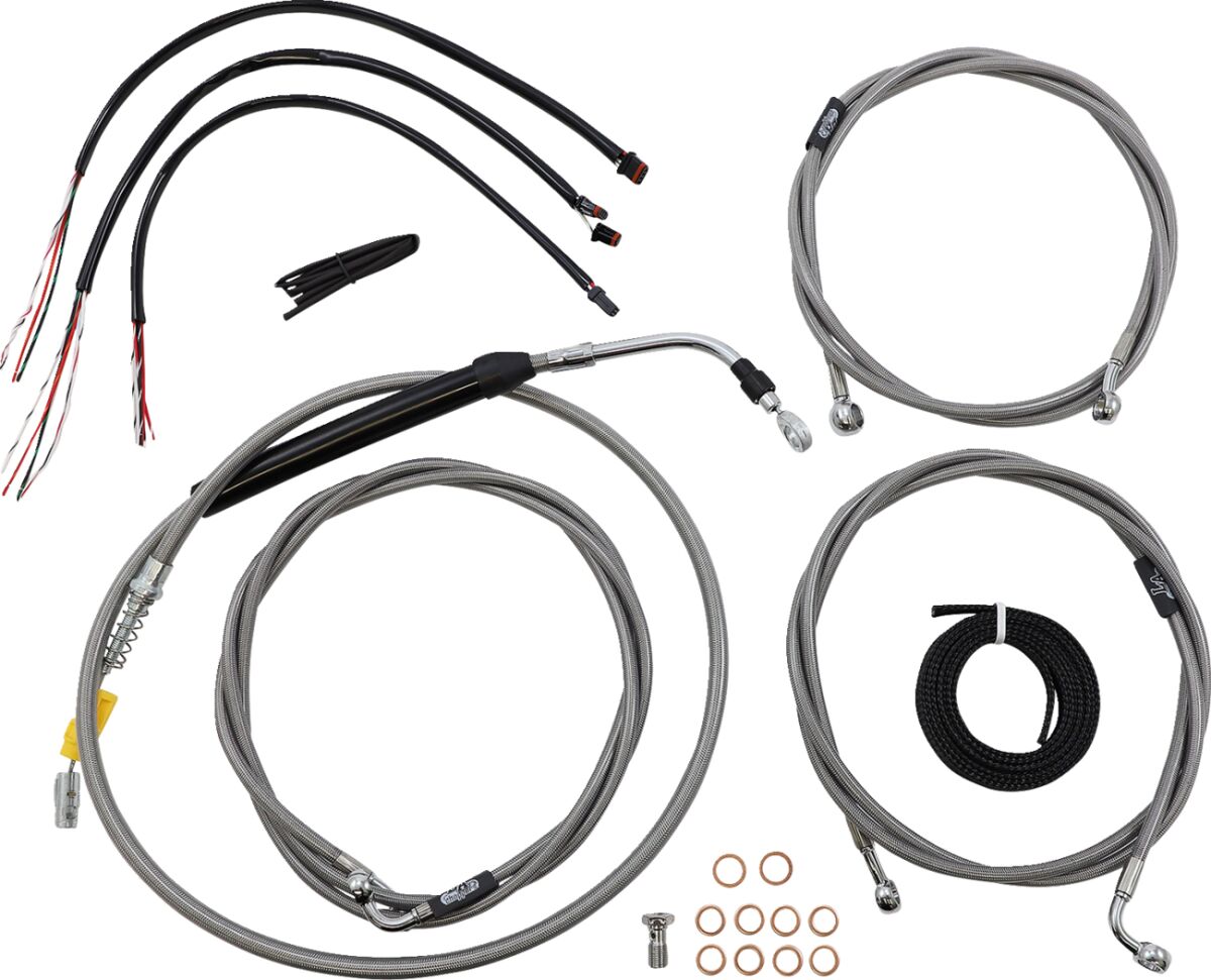 La Choppers Cabl Kt Cc Ab 12 14 Rg21+ Brake & Clutch Lines La Choppers