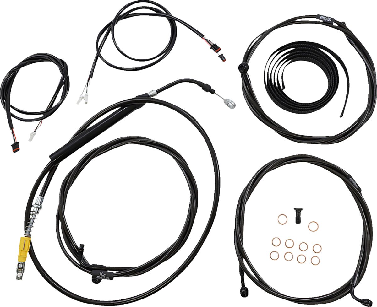 La Choppers Cabl Kit Pm Abs Stk Rg21+ Brake & Clutch Lines La Choppers