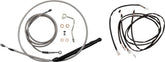 Burly Brand Cntrl Kit 14 Gorilla Ss Apehanger Cable/Line Kits Burly Brand