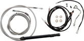 Burly Brand Cntrl Kit 18 Gorilla Ss Apehanger Cable/Line Kits Burly Brand