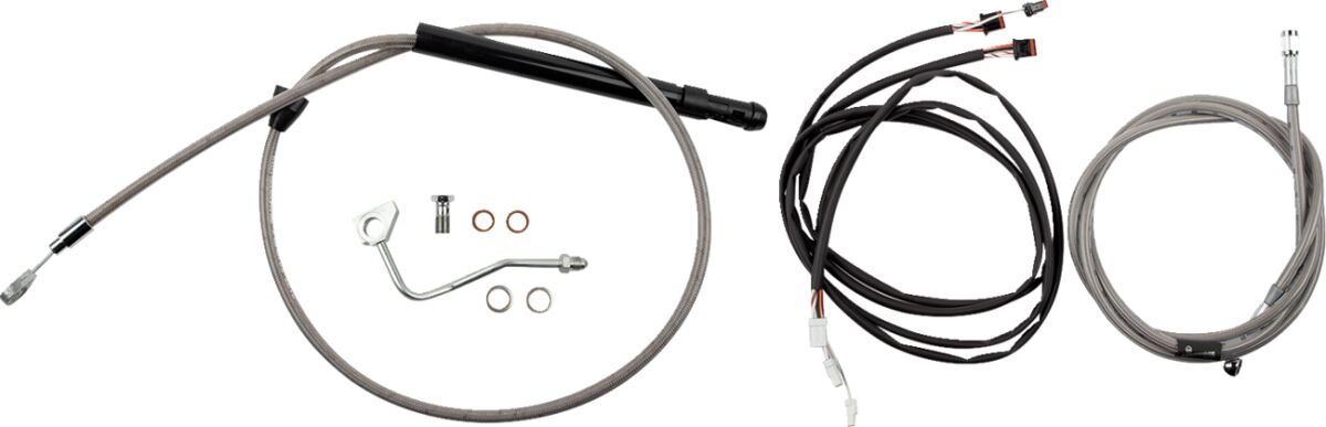 Burly Brand Cntrl Kit 13 Bagger Ss Apehanger Cable/Line Kits Burly Brand