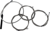 La Choppers Handlebar Cable/Brake Line Kit Complete Stock Handlebars Stainless Brake & Clutch Lines La Choppers