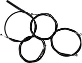 La Choppers Handlebar Cable/Brake Line Kit Complete Stock Handlebars Black Vinyl Brake & Clutch Lines La Choppers