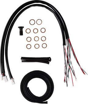 La Choppers Handlebar Cable/Brake Line Kit Complete Stock Handlebars Midnight Brake & Clutch Lines La Choppers