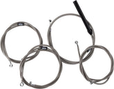 La Choppers Handlebar Cable/Brake Line Kit Complete 12" 14" Handlebars Stainless Brake & Clutch Lines La Choppers