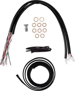 La Choppers Handlebar Cable/Brake Line Kit Complete 12" 14" Handlebars Stainless Brake & Clutch Lines La Choppers