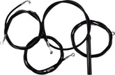 La Choppers Handlebar Cable/Brake Line Kit Complete 12" 14" Handlebars Black Vinyl Brake & Clutch Lines La Choppers