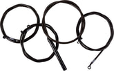 La Choppers Handlebar Cable/Brake Line Kit Complete 12" 14" Handlebars Midnight Brake & Clutch Lines La Choppers