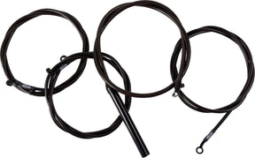 La Choppers Handlebar Cable/Brake Line Kit Complete 12" 14" Handlebars Midnight Brake & Clutch Lines La Choppers
