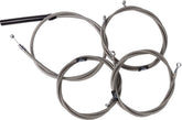 La Choppers Handlebar Cable/Brake Line Kit Complete 18" 20" Handlebars Stainless Brake & Clutch Lines La Choppers