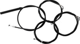 La Choppers Handlebar Cable/Brake Line Kit Complete 18" 20" Handlebars Black Vinyl Brake & Clutch Lines La Choppers
