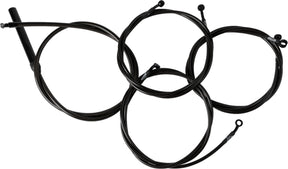La Choppers Handlebar Cable/Brake Line Kit Complete 18" 20" Handlebars Midnight Brake & Clutch Lines La Choppers