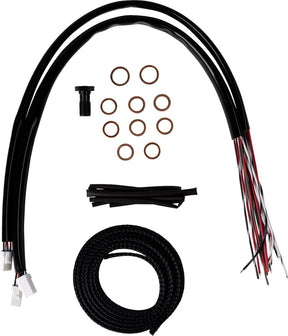 La Choppers Handlebar Cable/Brake Line Kit Complete 18" 20" Handlebars Midnight Brake & Clutch Lines La Choppers