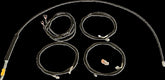 La Choppers Cable Kit Stock Handlebars Black Brake & Clutch Lines La Choppers