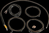 La Choppers Cable Kit Stock Handlebars Midnight Brake & Clutch Lines La Choppers