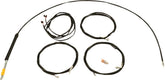 La Choppers Cable Kit 15" 17" Handlebars Black Brake & Clutch Lines La Choppers