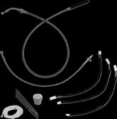 Fat Baggers Inc. Ez Install Kt H Bar Plus 4" Flhx, Flhxse Braided Brake & Clutch Lines Fat Baggers Inc.
