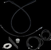 Fat Baggers Inc. Ez Install Kt H Bar Plus 8" Flhx, Flhxse Black Brake & Clutch Lines Fat Baggers Inc.