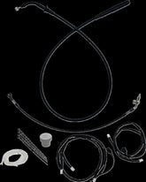 Fat Baggers Inc. Ez Install Kt H Bar Plus 6" Fltr, Fltrse Black Brake & Clutch Lines Fat Baggers Inc.