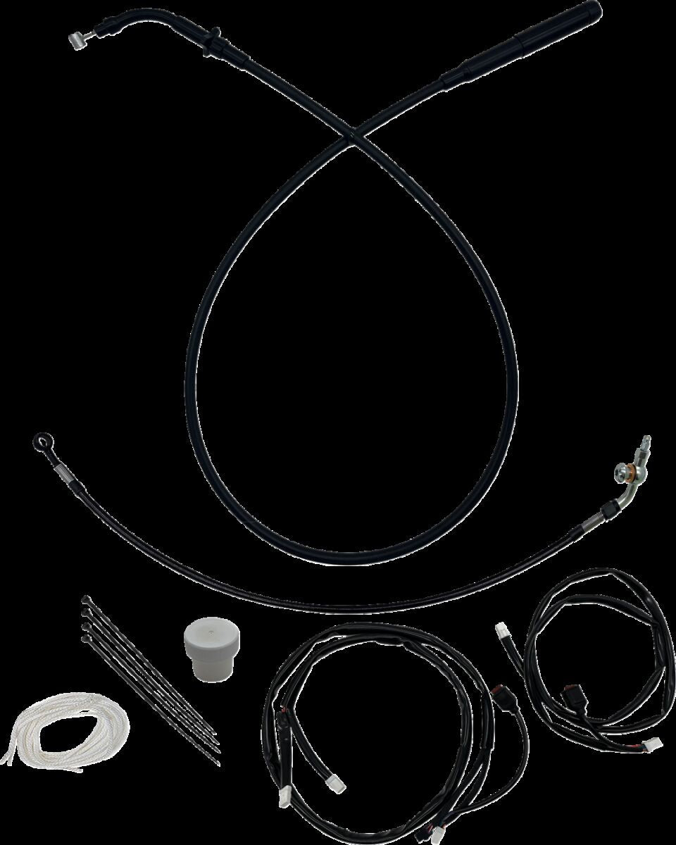 Fat Baggers Inc. Ez Install Kt H Bar Plus 8" Fltr, Fltrse Black Brake & Clutch Lines Fat Baggers Inc.