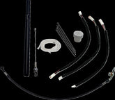 Fat Baggers Inc. H Bar Extensions, Wire, Cltch, Brk Plus 6" Fltr, Fltrse Blk Brake & Clutch Lines Fat Baggers Inc.