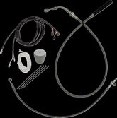 Fat Baggers Inc. Ez Install Kt H Bar Plus 4" Flht, Flhx Models 21 23 Braid Brake & Clutch Lines Fat Baggers Inc.
